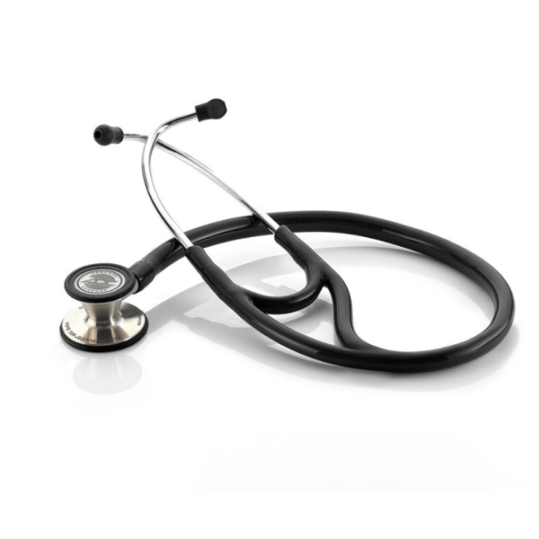 Le stéthoscope de cardiologie Adscope® 601 platine doté de la technologie AFD et d'un pavillon convertible en font le plus polyvalent en cardiologie